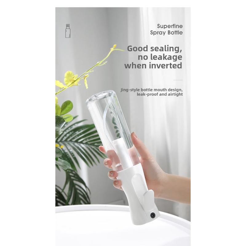 Misting Bottle Fine - Refillable High Pressure Continuous Spray Bottle