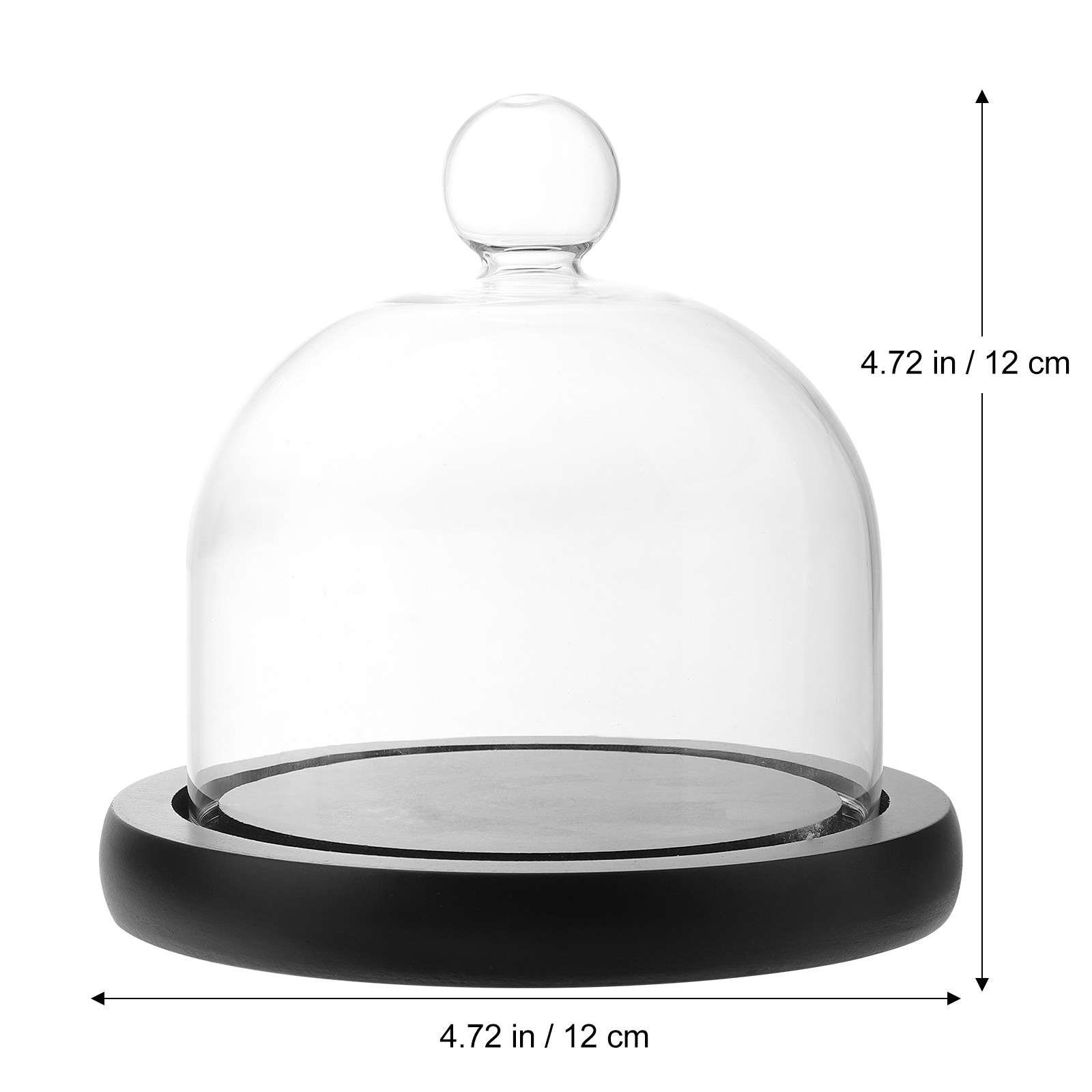 Clear Glass Display Dome for P - Plastic Dome Clear บทวิจารณ์และราคา