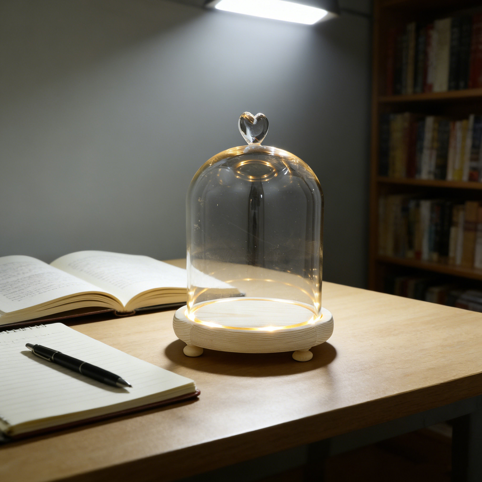 Heart Shaped Glass Dome Cloche - Plastic Dome Clear บทวิจารณ์และราคา