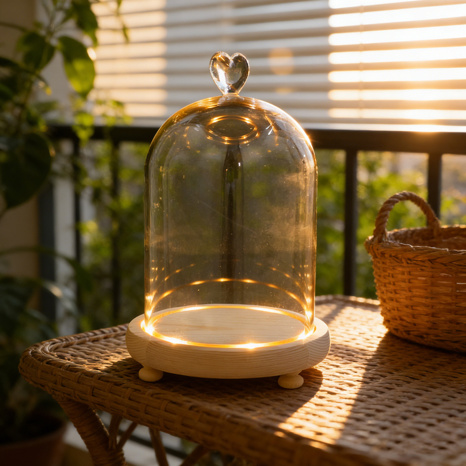 Heart Shaped Glass Dome Cloche - Plastic Dome Clear บทวิจารณ์และราคา