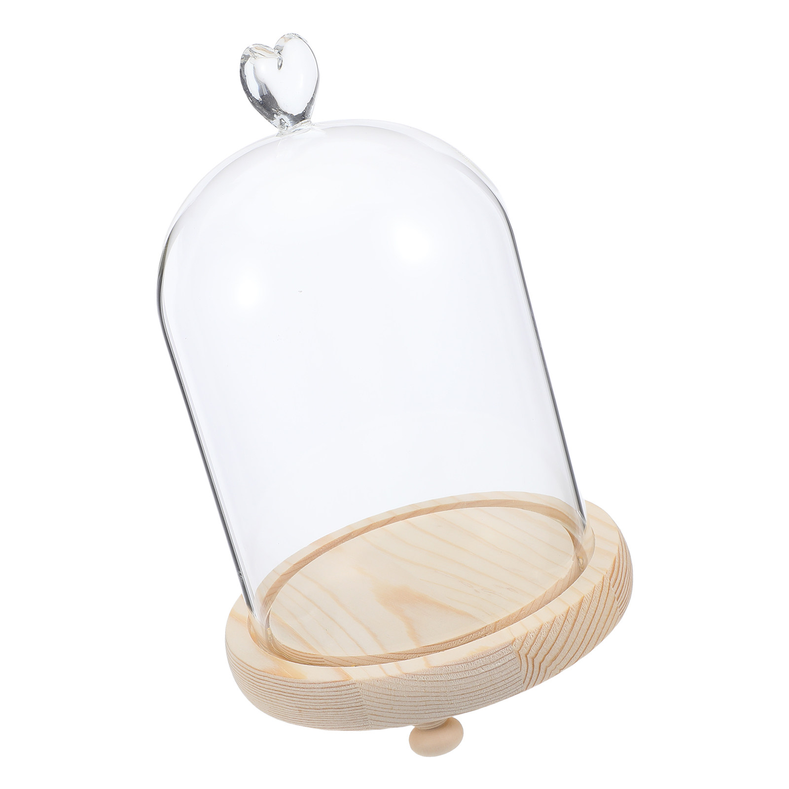 Heart Shaped Glass Dome Cloche - Plastic Dome Clear บทวิจารณ์และราคา