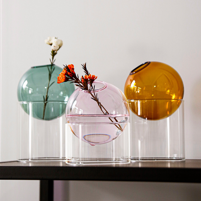 Mini Round Flower Vase Hydropo - Propagation Station Vase บทวิจารณ์และราคา