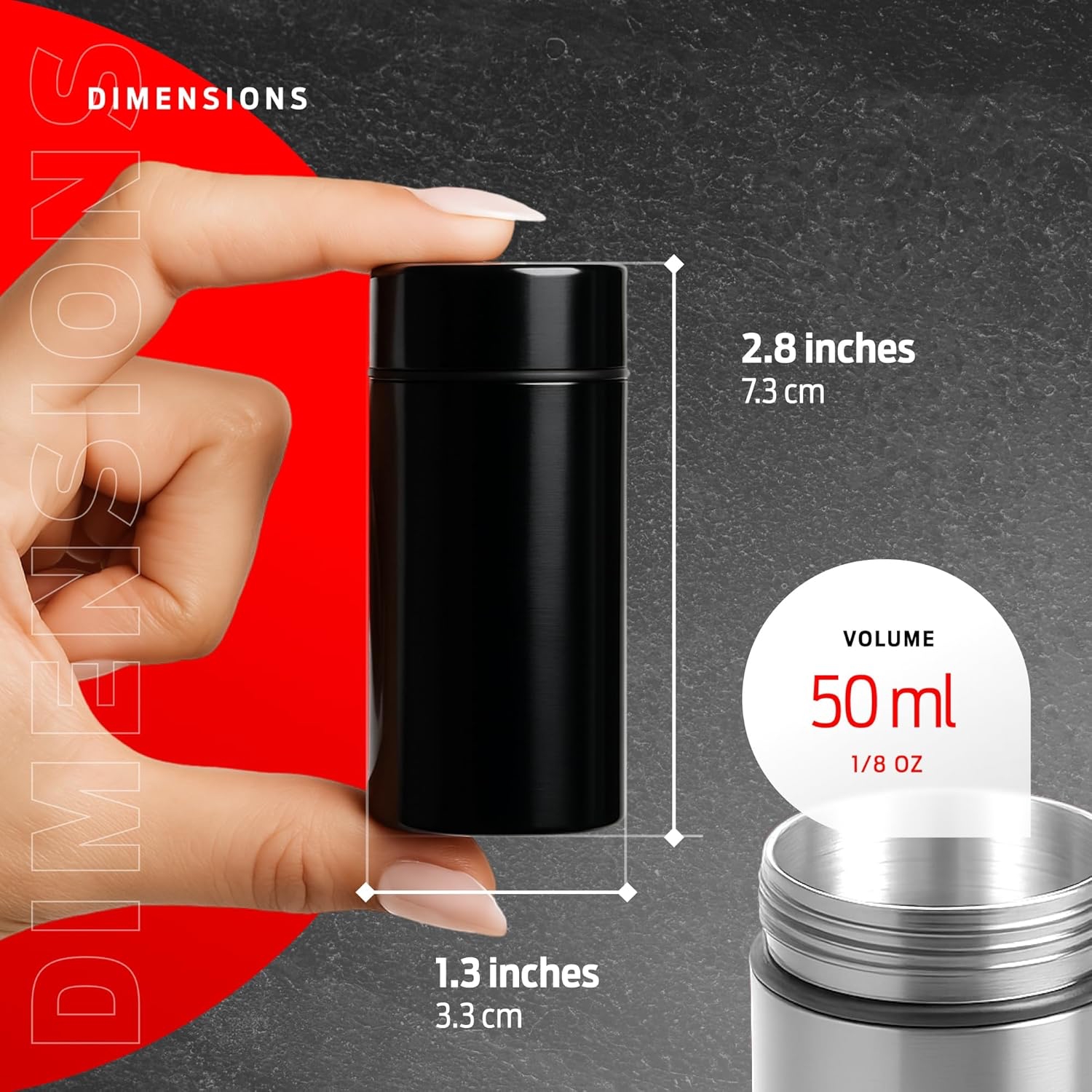 50ml Smell Proof Aluminum Jar  - Misting Bottle Fine บทวิจารณ์และราคา