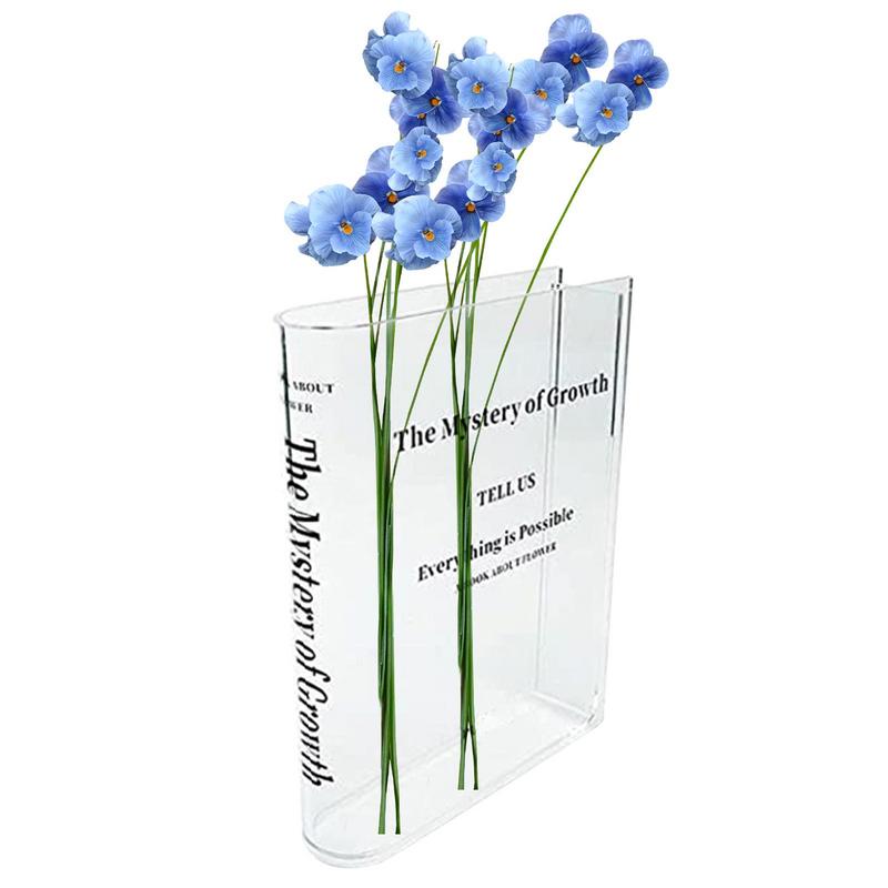 Clear Book Vase Aesthetic Acry - Propagation Station Vase บทวิจารณ์และราคา
