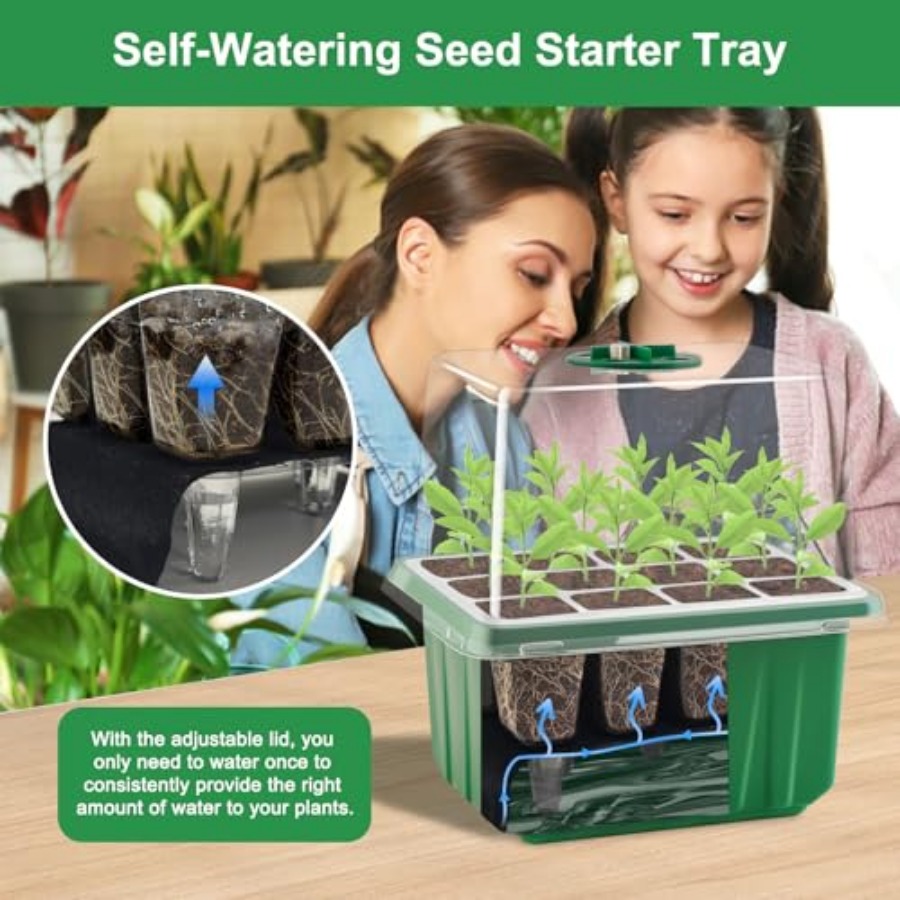 Seed Starter Tray with Light,  - Humidity Dome Kit บทวิจารณ์และราคา