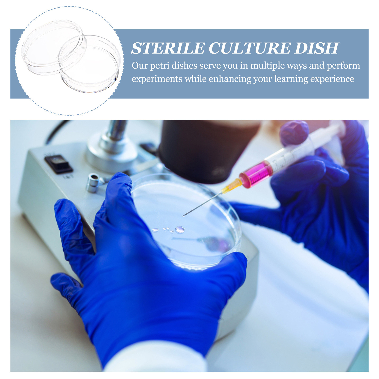 30Pcs Petri Dishes Clear Plast - Agar Tissue Culture บทวิจารณ์และราคา